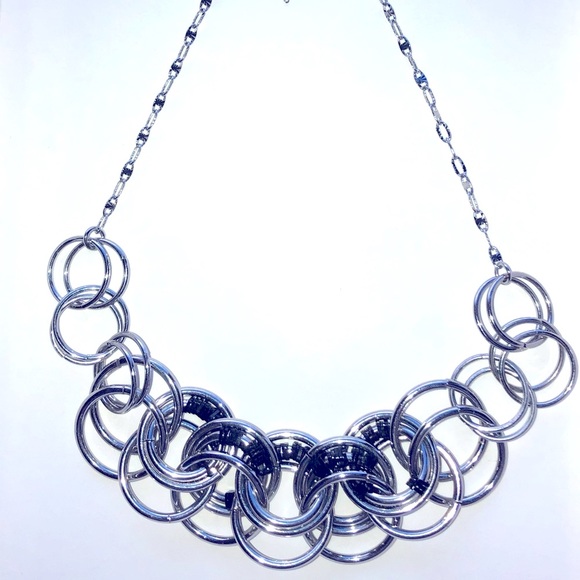 Brand New J Crew Silver Necklace in Box